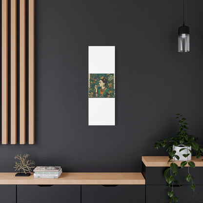 Frida Botanical Canvas Print — Vibrant Stretched Matte Wall Art