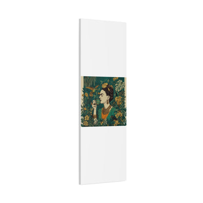 Frida Botanical Canvas Print — Vibrant Stretched Matte Wall Art