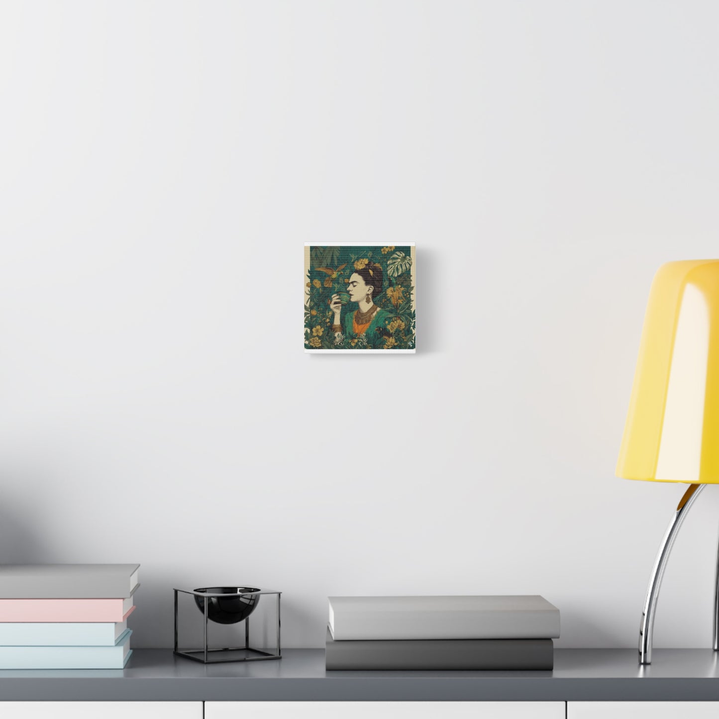 Frida Botanical Canvas Print — Vibrant Stretched Matte Wall Art