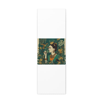 Frida Botanical Canvas Print — Vibrant Stretched Matte Wall Art