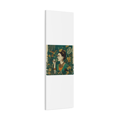 Frida Botanical Canvas Print — Vibrant Stretched Matte Wall Art