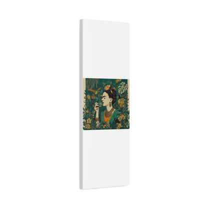 Frida Botanical Canvas Print — Vibrant Stretched Matte Wall Art