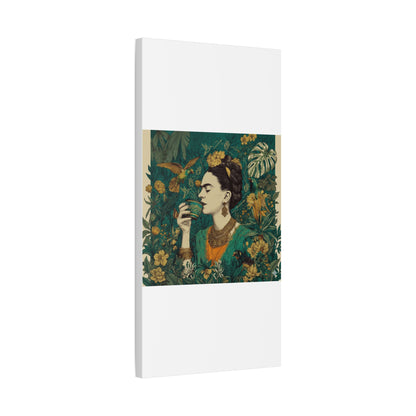 Frida Botanical Canvas Print — Vibrant Stretched Matte Wall Art