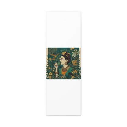 Frida Botanical Canvas Print — Vibrant Stretched Matte Wall Art
